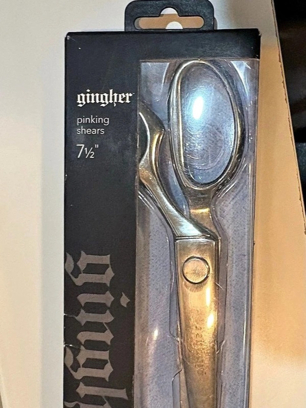 Gingher 7 1/2" Pinking Shears Silver